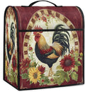 Kitchen Aid Mixer Cover Rooster Chicken Flower Vintage Stand Mixer Cover Compatible with 6-8 Quarts Stand Mixers Dust Covers with Zipper Pocket Foldable Washable Kitchen Aid Organizer Bag