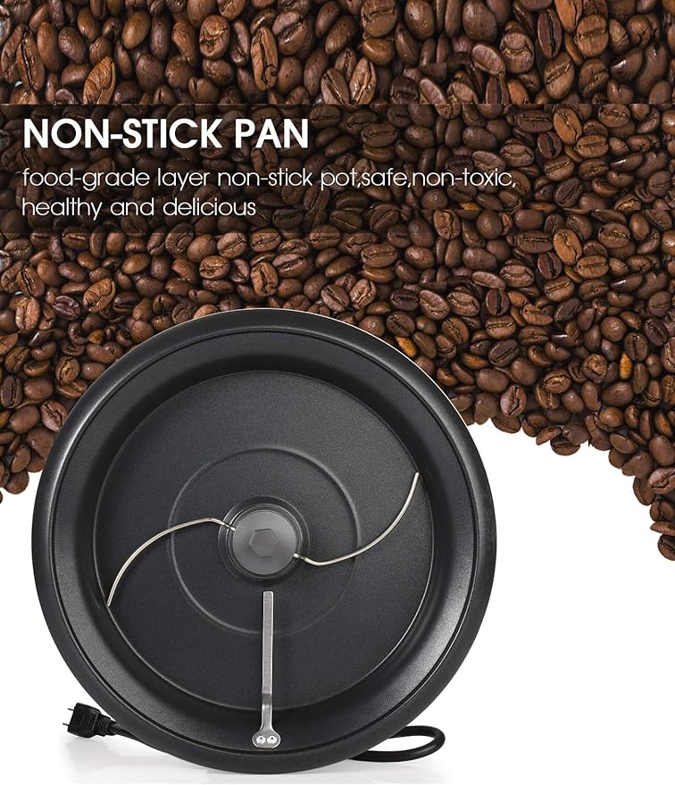 Upgrade Coffee Roaster Machine for Home Use 110V Household Electric Coffee Bean Roaster with Timer 1200W Roasting Machine Peanut Bean Home Coffee Roaster
