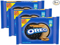OREO Peanut Butter Creme Chocolate Sandwich Cookies Family Size 17 oz (Pack of 3)