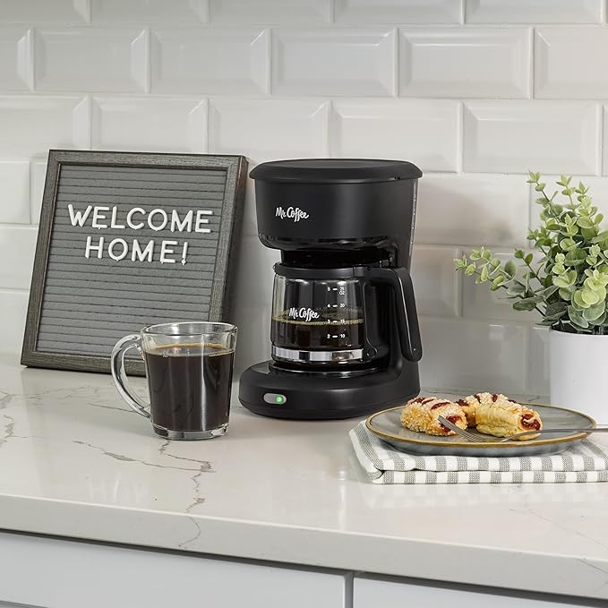Mr. Coffee® 5-Cup Mini Brew Switch Coffee Maker Black