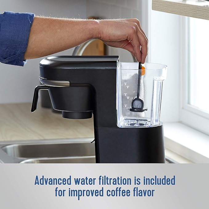Mr. Coffee Coffee Maker Programmable Coffee Machine for Single Serve or Carafe Coffee 10 Cups Black
