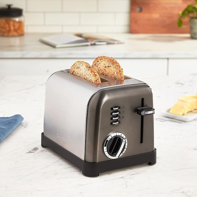Cuisinart CPT-160BKS 2-Slice Metal Classic Toaster Stainless Steel/Black