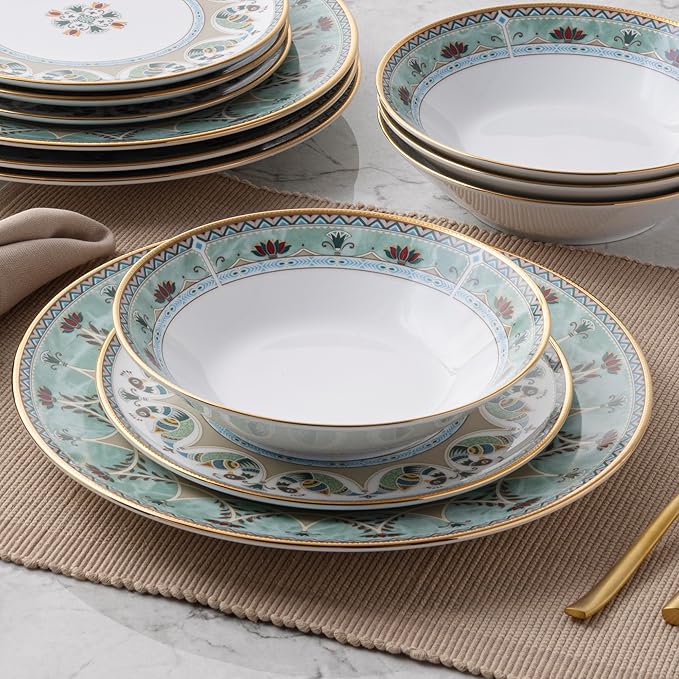 Noritake Serene Garden 12-Piece Dinnerware Set Service for 4