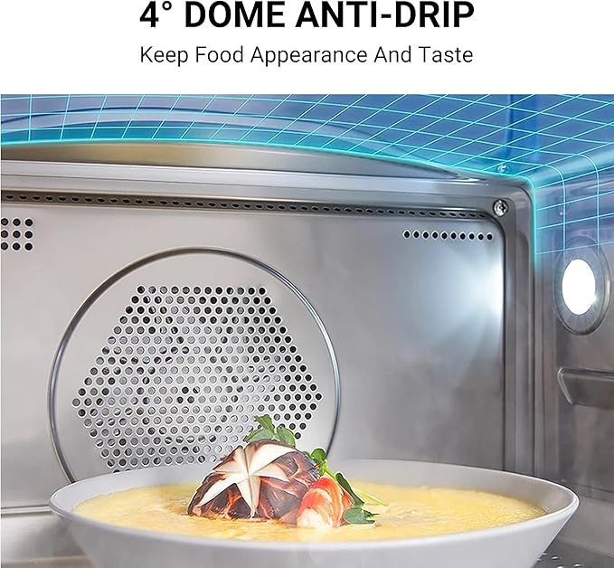 TOSHIBA 6-IN-1 Compact Steam Oven Combi Oven Countertop with Convection Steam &amp Bake Ferment Air Fryer Slow Cook Smart APP Control 36 Preset Menus and Steam Cleaning 20L