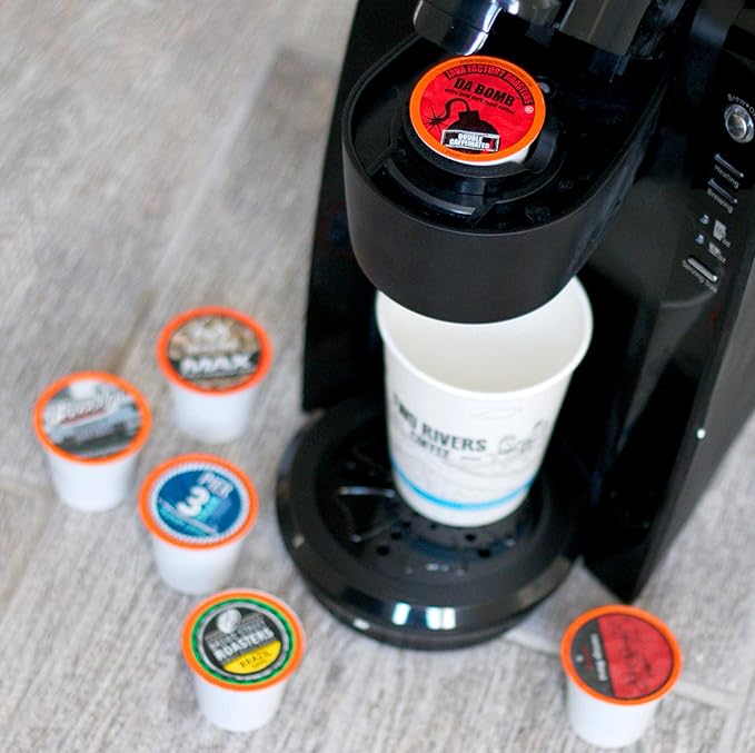 Two Rivers Coffee Bold Roast Coffee Pods for Single Serve Coffee Pod Brewers Including 2.0 Variety Sampler Pack 100 Count