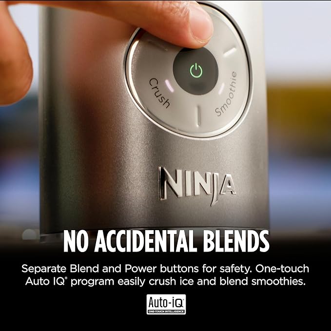 Ninja Blast Max Portable Blender + Twist &amp Go Personal Smoothie Blend Ice Crush 3 Programs Cordless 22 oz removable Vessel Dishwasher Safe Leakproof Navy BC251NV