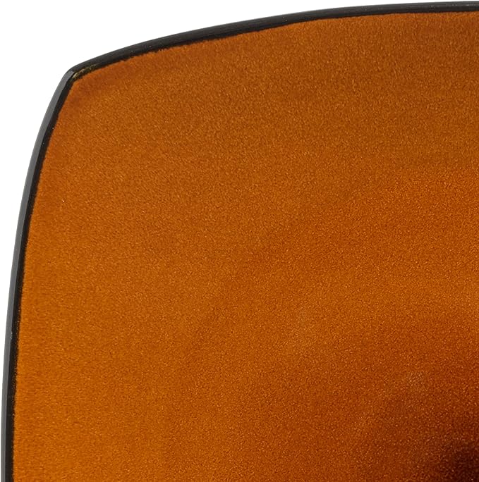 Gibson Elite Soho Lounge Square Reactive Glaze Stoneware Dinnerware Set Service for 4 (16pc) Amber