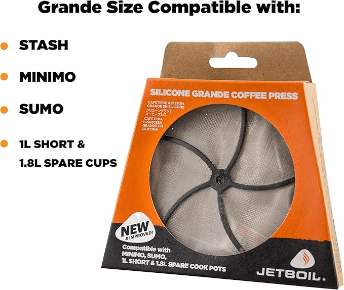 Jetboil Silicone French Press Coffee Maker Camping and Backpacking Stoves1000 milliliters Grande
