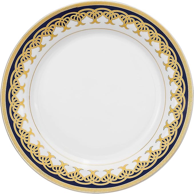 Lorren Home Trends 57-Piece Porcelain Dinnerware Set Iris Service for 8