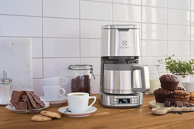 Electrolux ELTC10D8PS Expressionist Thermal Coffee Maker Stainless Steel (Renewed)
