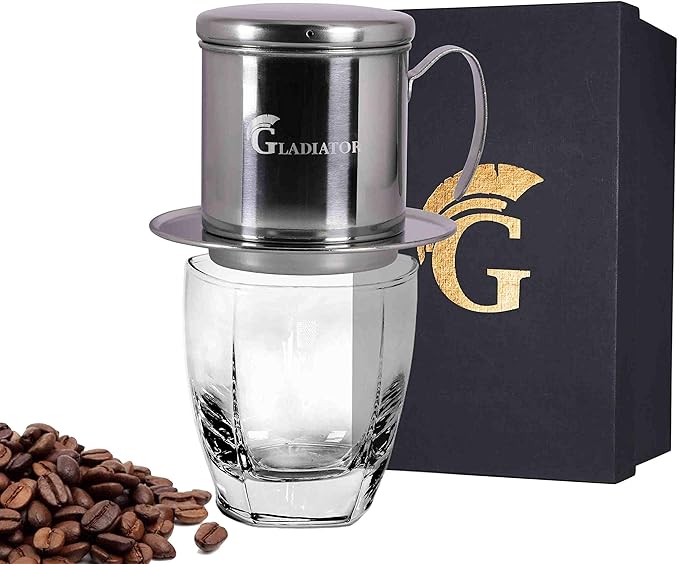 Vietnamese Coffee Maker Filter Phin Small French Press Portable Cup Single Serve Coffee Makers Gift for coffee lovers