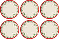 Lenox 893491 Holiday 6-Piece Accent Plate Set Christmas Dinnerware Hosting