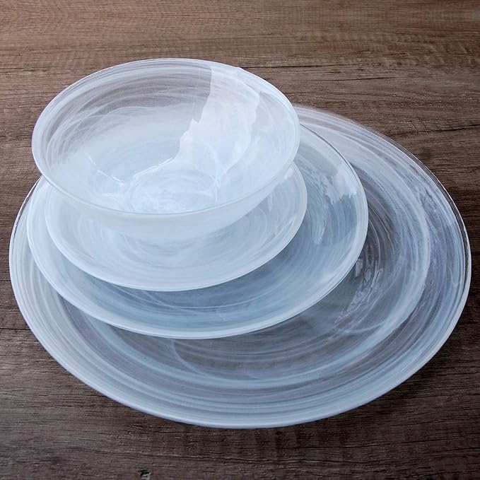 Red Pomegranate NUAGE 16 PCS. DINNERWARE SET IVORY 11 8 6.5 (0807-0)