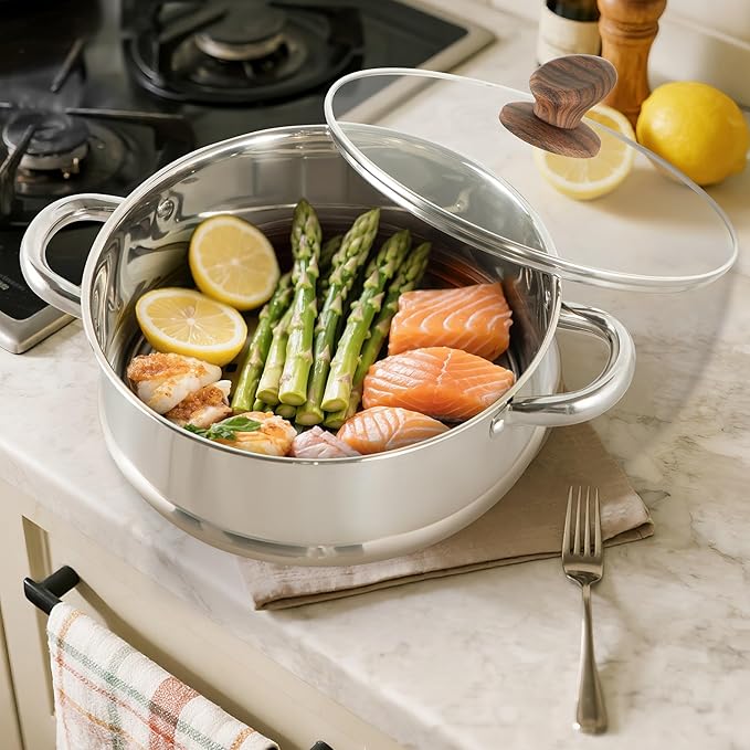 MAISON ARTS Pots and Pans Set Non Stick 30 Piece Kitchen Cookware &amp Bakeware Sets with Granite Coating Pots and Pans Sets for Cooking Nonstick Green