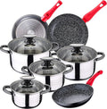 SAN IGNACIO Dina 8-Piece Kitchen Battery Stainless Steel with pan Set (20/24/28 cm) SAN IGNACIO Energy in Forged Aluminum