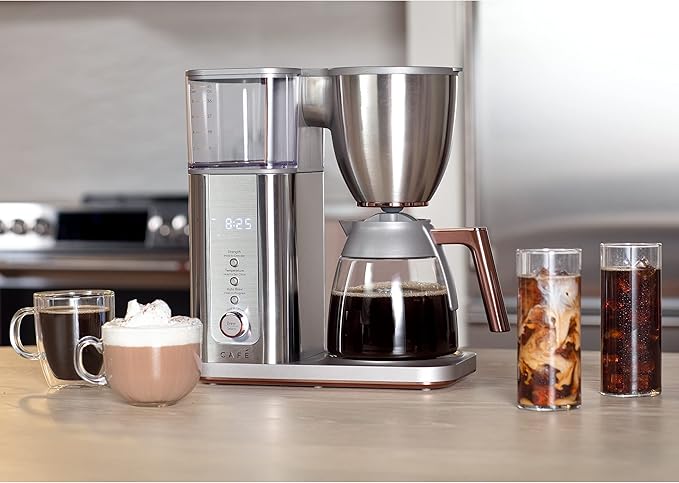 Café Specialty Drip Coffee Maker | 10-Cup Glass Carafe | WiFi Enabled Voice-to-Brew Technology | Smart Home Kitchen Essentials | SCA Certified Barista-Quality Brew | Stainless Steel