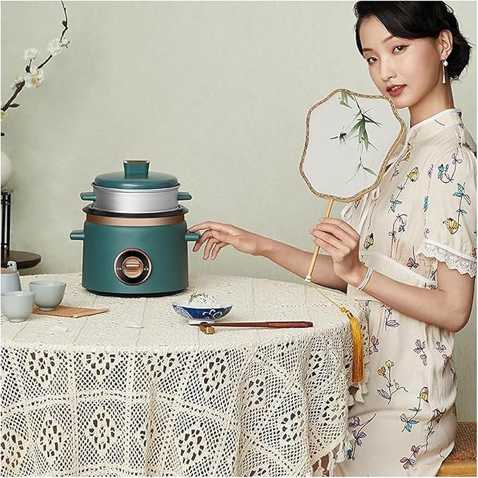 Mini Rice Cooker Commercial Rice Cooker Rice Cooker With Steamer Basket Non-Stick Ceramic Bowl Multi Cooker Function