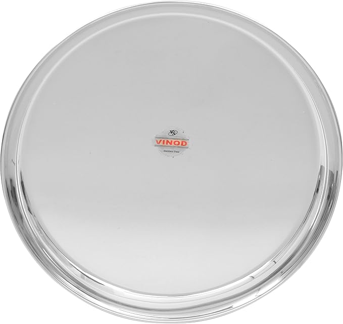Vinod Stainless Steel Dinner Set 5-Piece Service for 1 Silver V.Thali Set ( Kb 1 ) 14