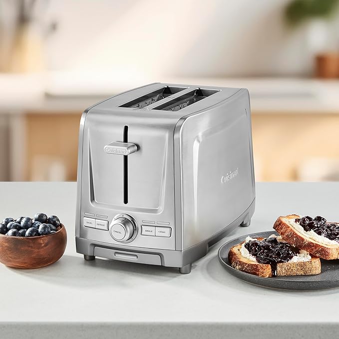 Cuisinart 2-Slice XL Slot Stainless Steel Toaster Stainless Steel CPT-1600