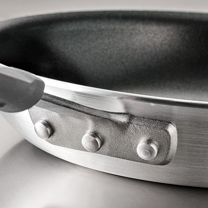 Tramontina Professional 8-Inch Non Stick Small Frying Pan Heavy-Gauge Aluminum Skillet with Reinforced Nonstick Coating Gray Handle Dishwasher and Oven Safe