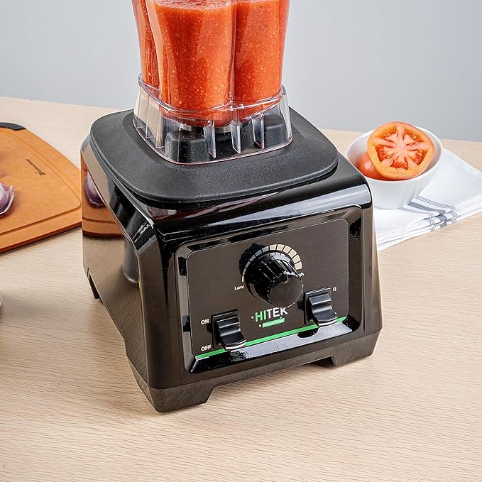 Restaurantware-Hi Tek 3 HP Commercial Blender 1 Variable Speed Heavy-Duty Blender - 64-Ounce Tritan Jar Toggle Control White Plastic Industrial 3 HP Motor
