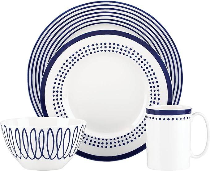 Kate Spade New York Charlotte Street East 4 Piece Place SettingBlue