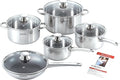 Tamahashi LB-169 Ochiai Mitsumu IH 200V Compatible Stainless Steel Pot 5-Piece Set