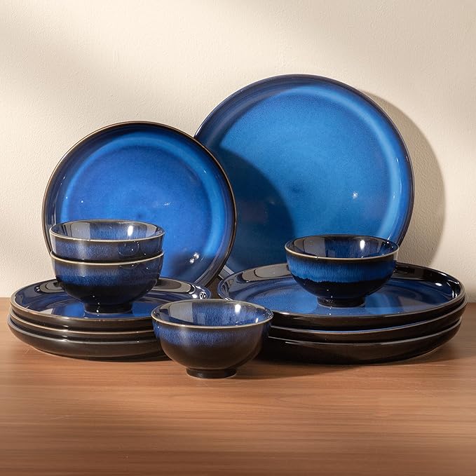 Dinnerware sets plates and bowls sets modern platesCeramic Dinnerware Sets12 Pieces Porcelain Lightweight PlatesScratch Resistant Dish Set (style - 8 4 - Set (12pcs))