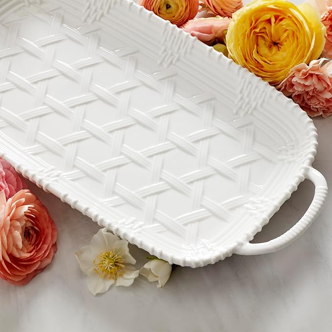 Lenox 893875 Wicker Creek Handled Tray 3.62