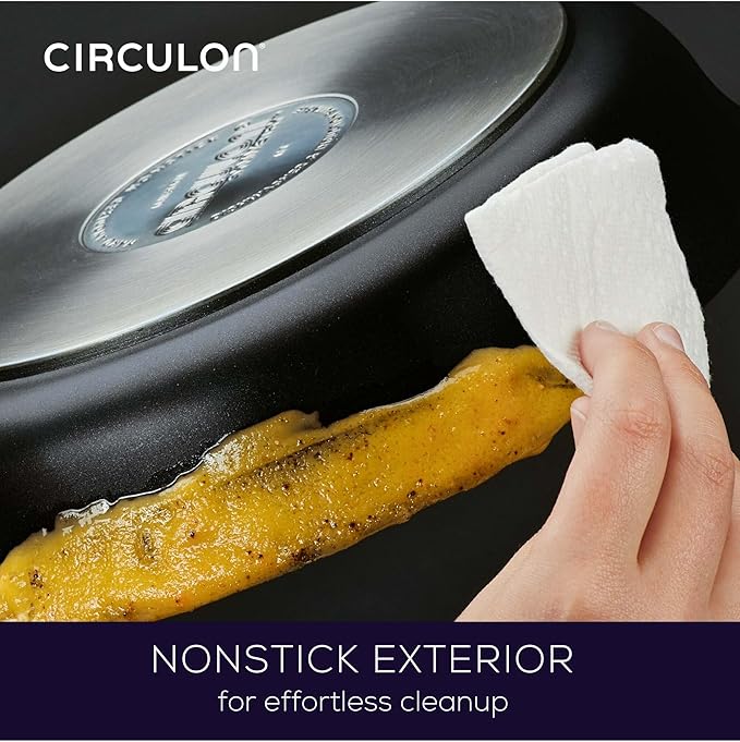 Circulon Symmetry Hard Anodized Nonstick Cookware Pots and Pans Set 11-Piece Black