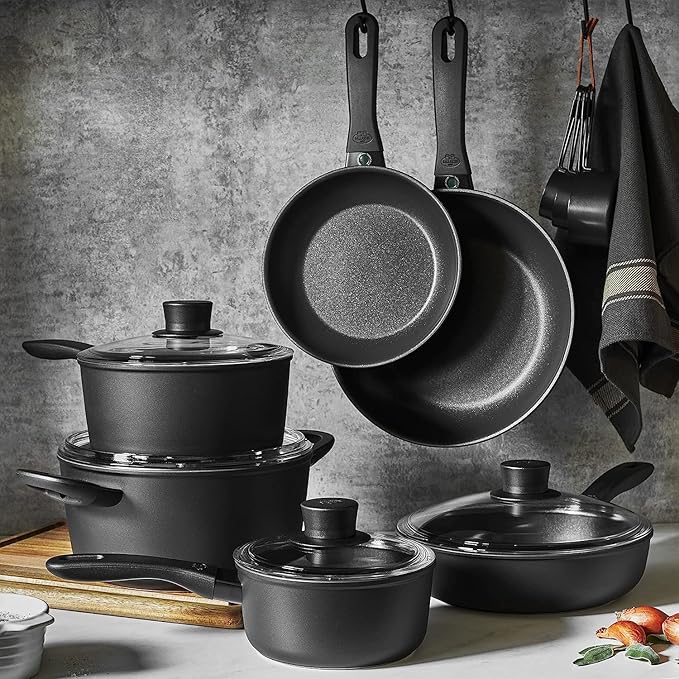 BALLARINI Avola 10-pc Aluminum Nonstick Pots and Pans Set Dutch Oven Made in Italy