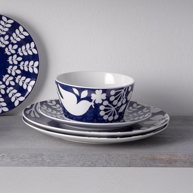 Noritake Bluefjord 12-Piece Dinneware Set Service for 4