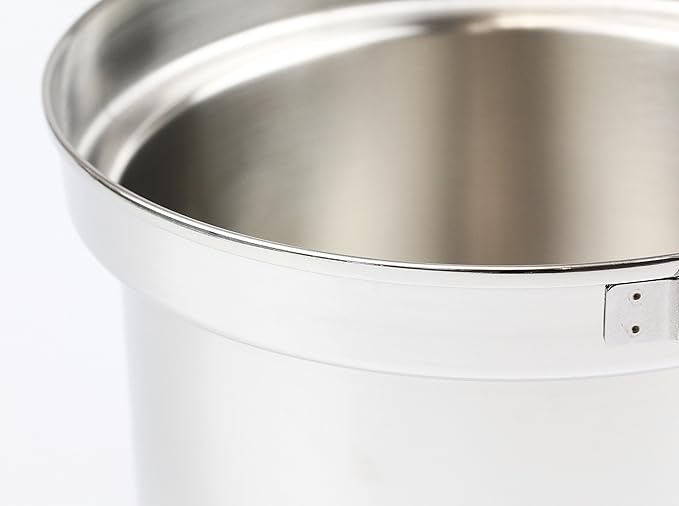 Captain Stag 3-Layer Steel Stepped Rice Cooker 5 Cups (1.2L) White/Black/Red 28.1 oz (810g) Stainless Steel Includes Lid