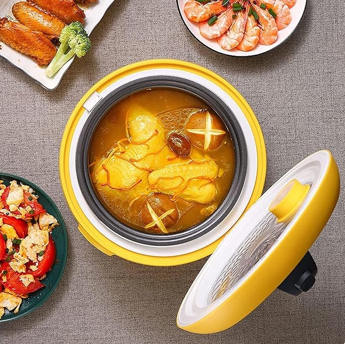 Multi-Function Rice Cooker2L Electric Rice Cooker Small Rice Cookers with Removable Non-Stick Rice Pot For Rice Meat Or Porridge Cooking