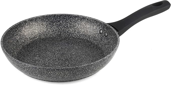 Salter COMBO-8207A Megastone Non-Stick Frying Pan Set 3 Piece Pan Set 20/24/28 cm Forged Aluminium Cookware Dishwasher &amp Metal Utensil Safe Use Little or No Oil for Healthier Meals PFOA-Free