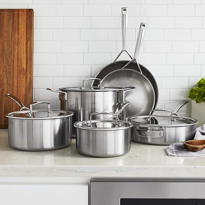 ZWILLING Aurora 5-Ply Stainless Steel 10 Piece Cookware Set