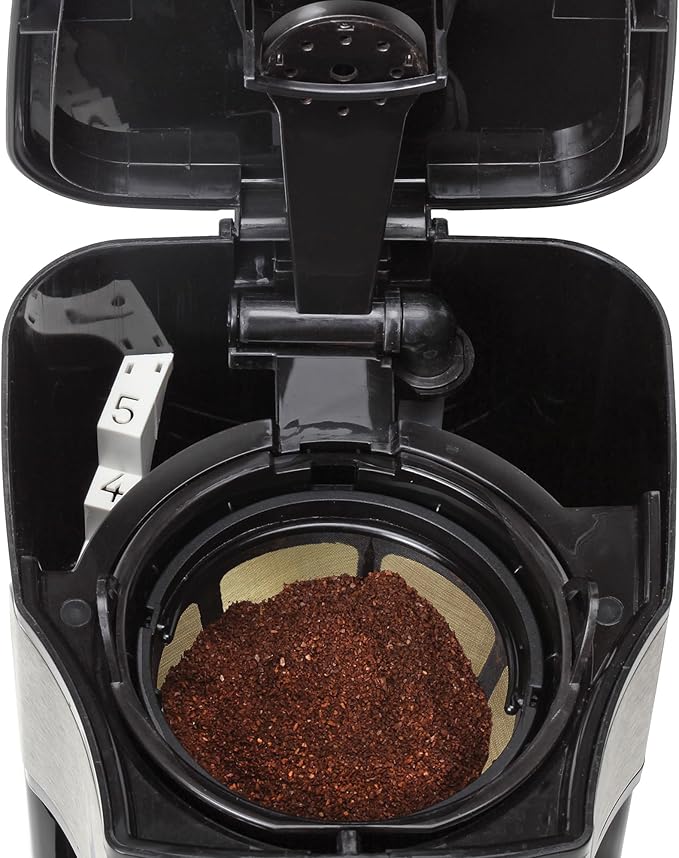 Capresso 5-Cup Mini Drip Coffee Maker Black and Stainless Steel