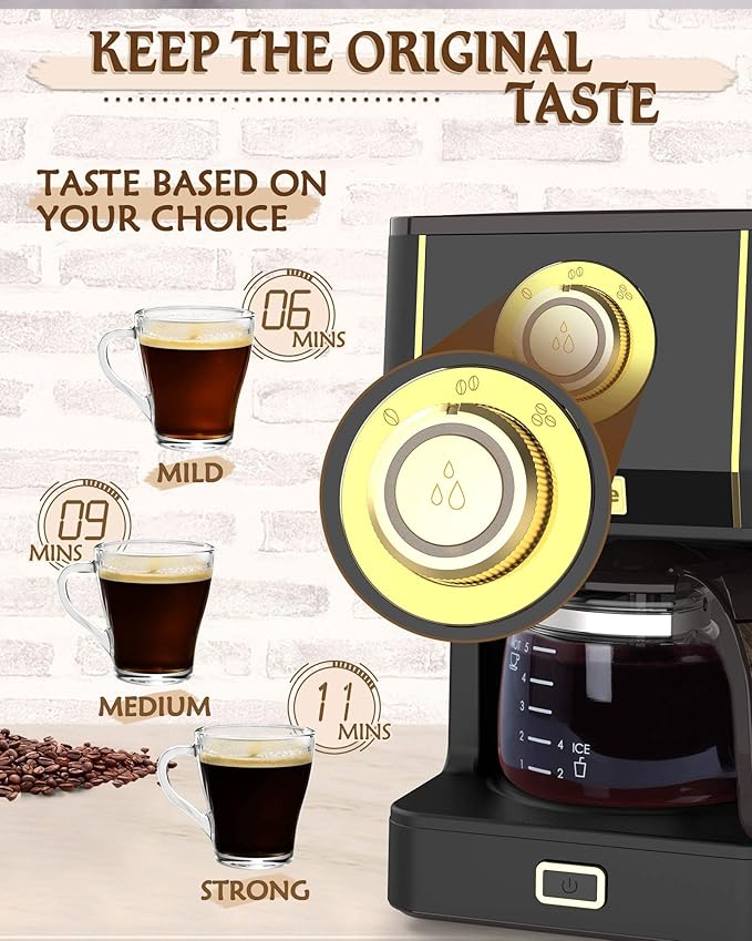 Amaste Coffee Maker 25 Oz Drip Coffee Machine Set