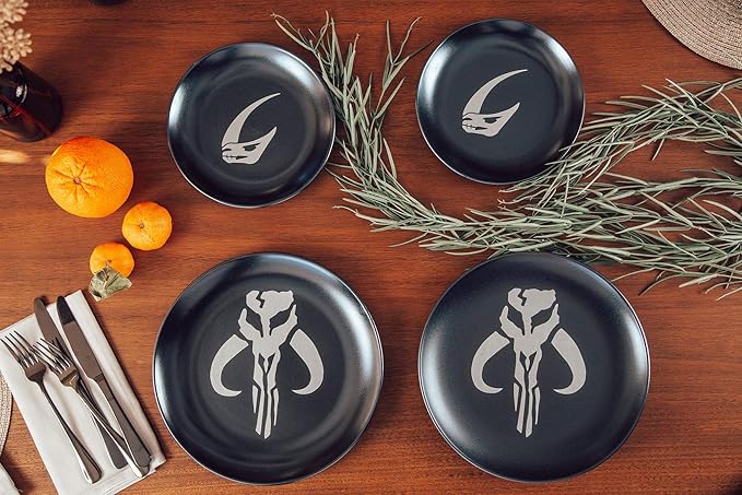 Star Wars The Mandalorian 8-Piece Limited Edition Stoneware Dinnerware Set