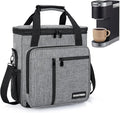 Coffee Maker Carrying Bag Compatible with Keurig K-Mini or K-Mini Plus Single Serve Coffee Brewer Portable Storage Bag with Extra Pockets Storage Tote Case With Shoulder Strap