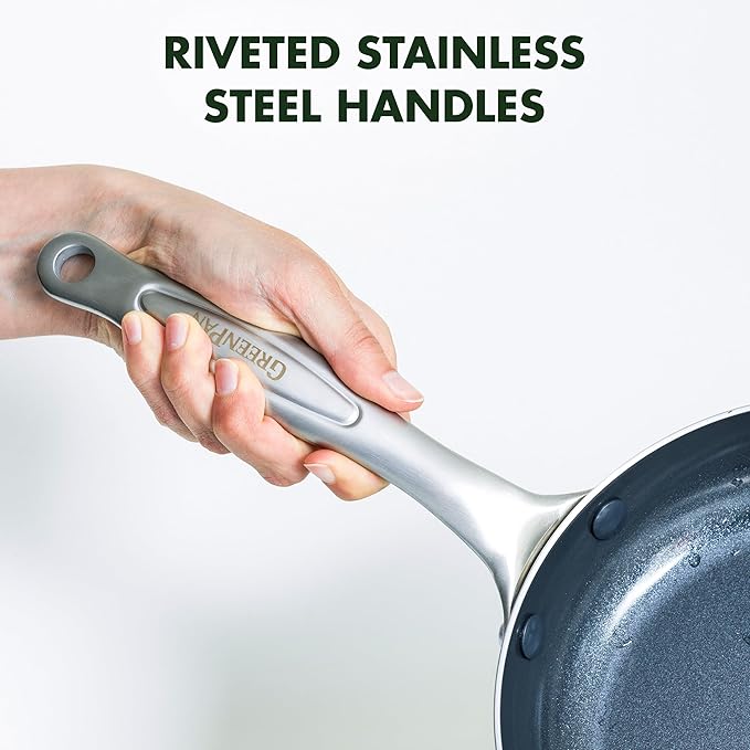 GreenPan TriClad Ceramic Nonstick 9.5 and 11 Frypan Set