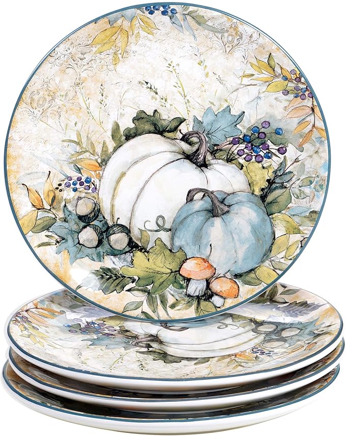 Certified International Harvest Gatherings 16pc Dinnerware Set + Oval Platter