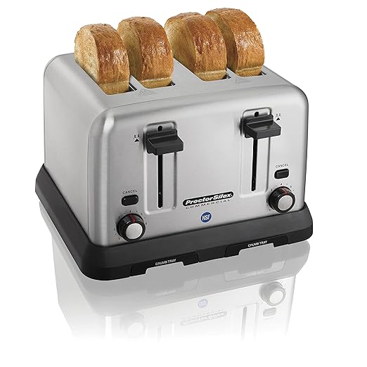 4 Slot Toaster - Extra-Wide 1 3/8-in Slots Will Easily accommodate Bagels Waffles and Artisan breads.24850R