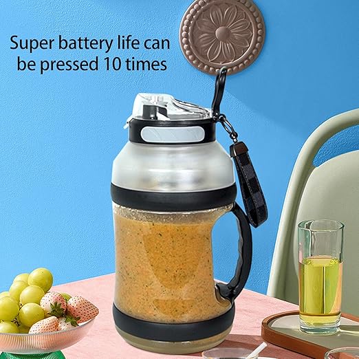 Powerful Portable Juicer Maker - 2000ml Capacity USB Rechargeable Blender Smoothies Juices - Ideal Home Office Outdoor Use(Light Purple)