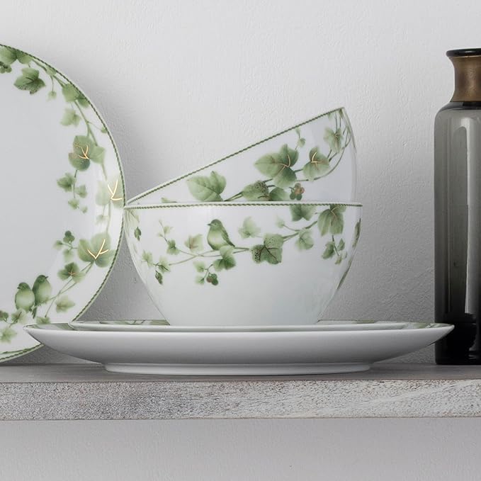 Noritake Ivy Whisper 12-Piece Dinnerware Set Service For 4