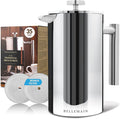 Bellemain French Press Coffee Maker Extra Filters Included 35 oz Stainless Steel