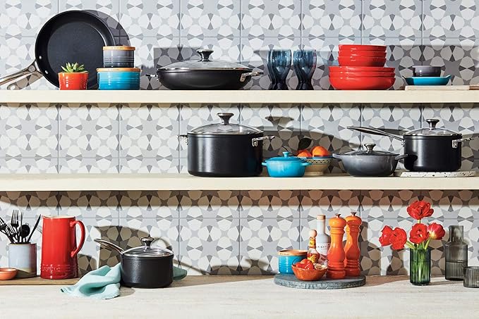 Le Creuset Toughened Nonstick PRO Cookware Set 3 pc. (10 Fry Pan 4.25 qt. Saute Pan with Lid)