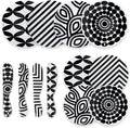 French Bull 12-Piece Dinnerware Set Black &amp White