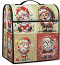 Kitchen Aid Mixer Cover Christmas Funny Santa Claus Stand Mixer Cover Compatible with 6-8 Quarts Stand Mixers Dust Covers with Zipper Pocket Foldable Washable Kitchen Aid Organizer Bag