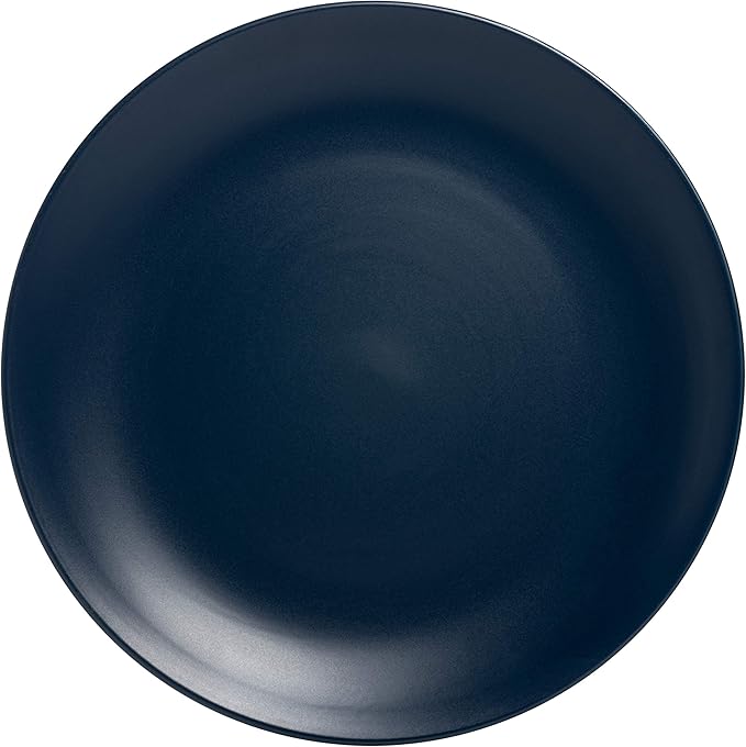 10 Strawberry Street Wazee Matte Coupe Dinnerware Set 16 pc Midnight Blue